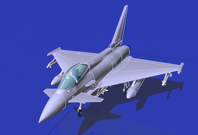 “台风”战机建模