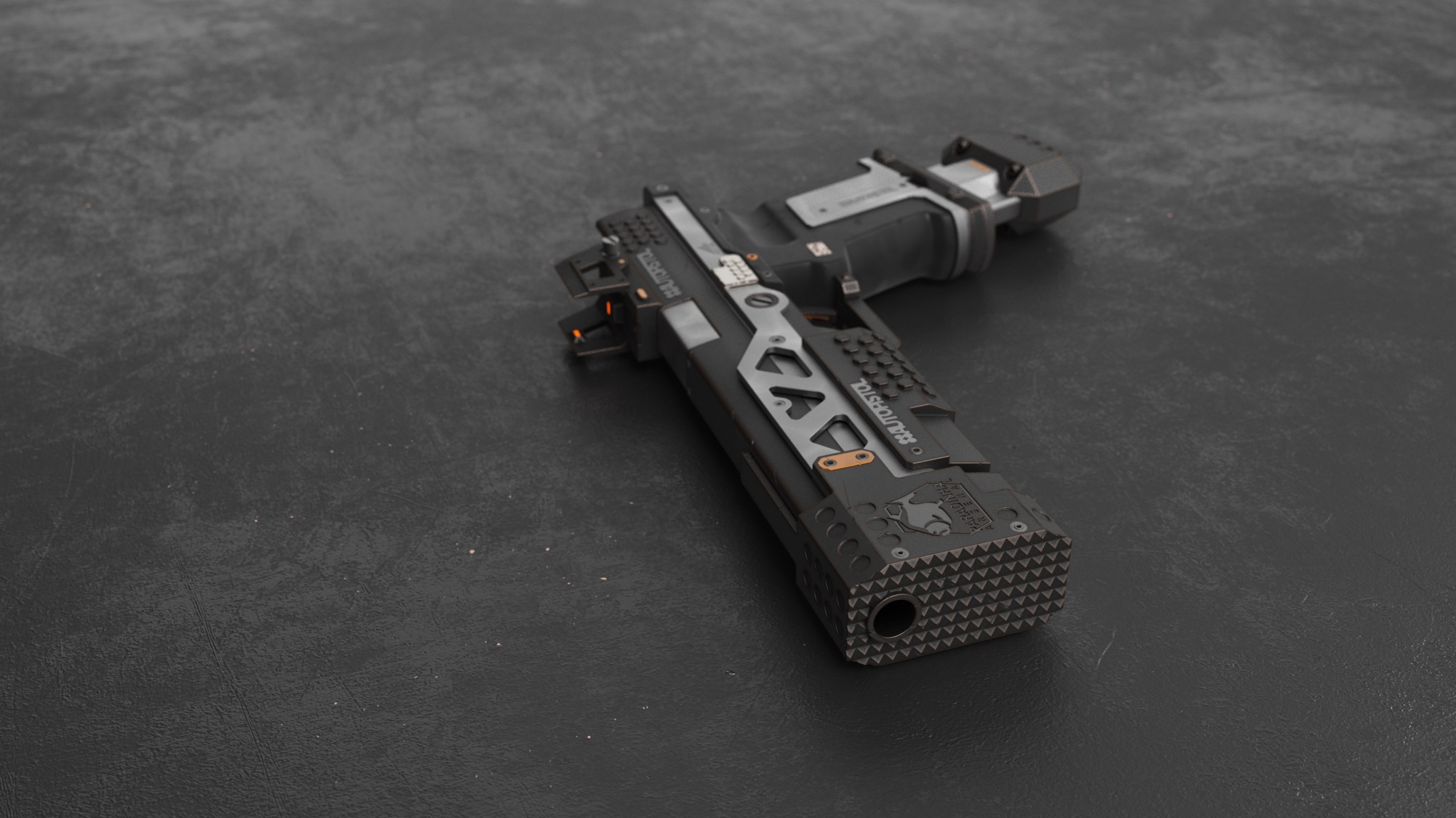 APEX RE-45自动手枪 rhino建模 keyshot渲染