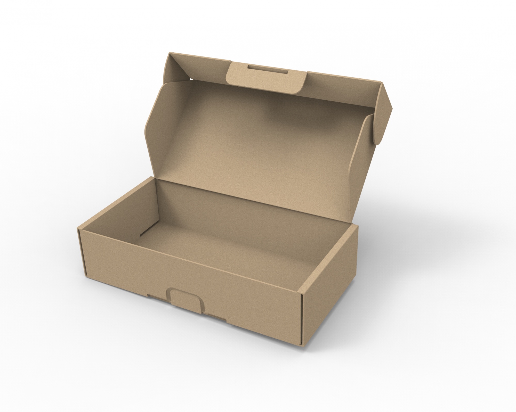 一个牛皮纸包装盒模型~~~~