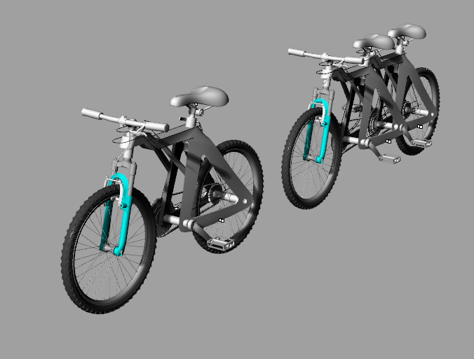 组合式单双人自行车