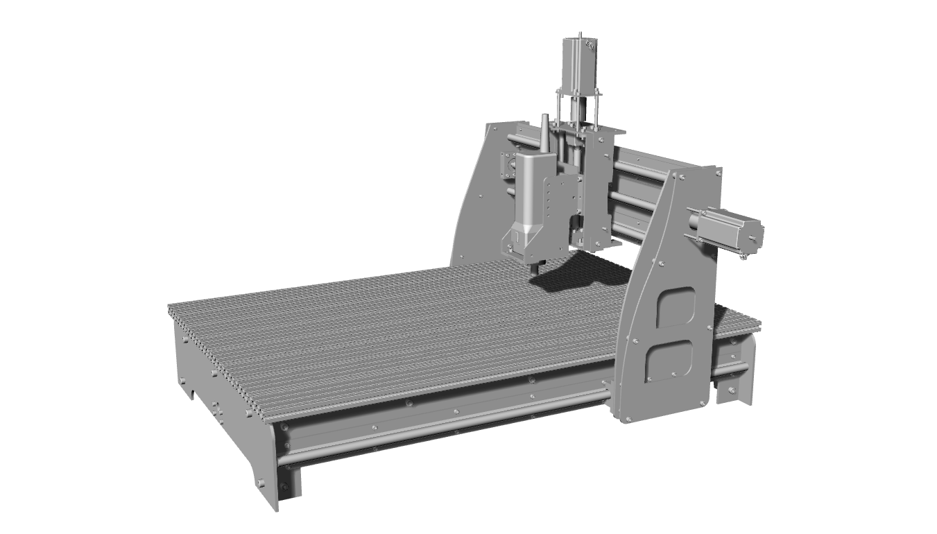 CNC三轴加工数控机床铣床铣削三维模型可渲染模拟动画
