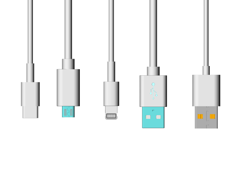 数据线 USB接口+安卓/苹果/Type-C接口