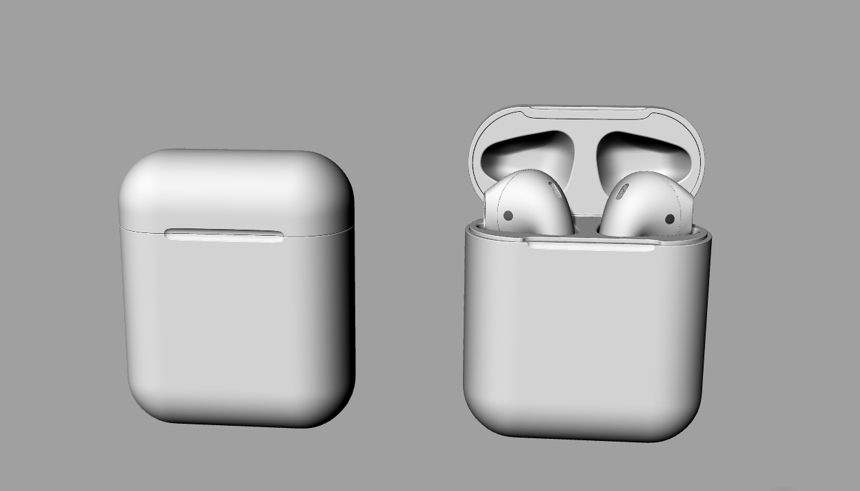 Apple AirPods苹果二代蓝牙耳机 1：1精细建模