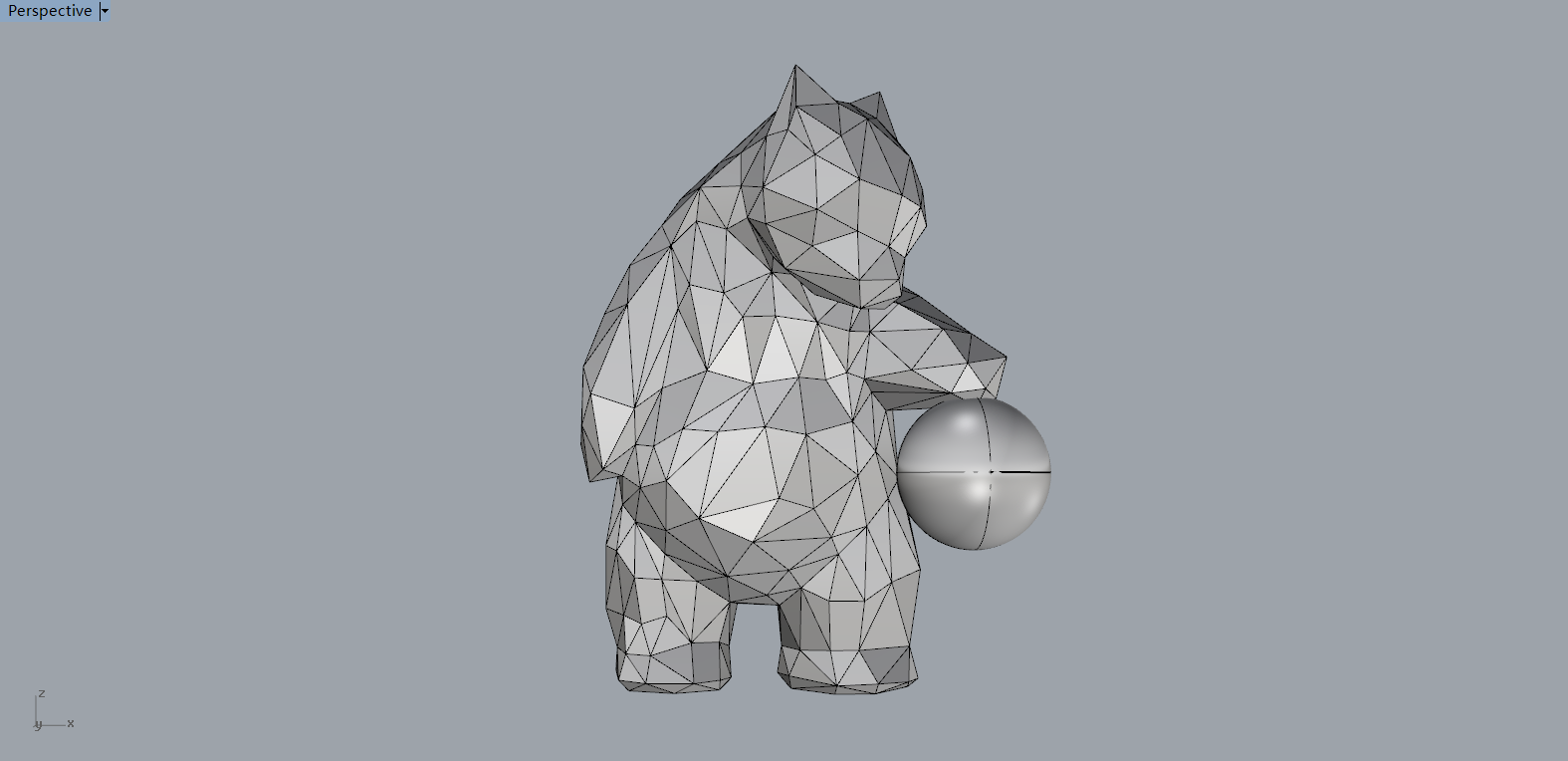 T-splines 熊雕塑