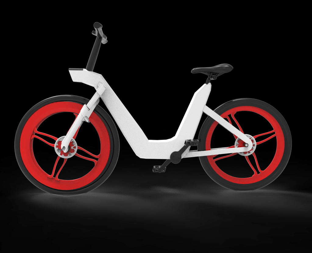 电助力自行车带模型